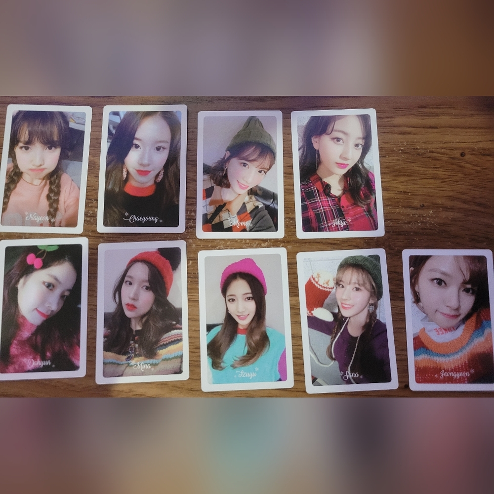 9 Twice Merry & Happy Christmas Kpop Photocard Lot